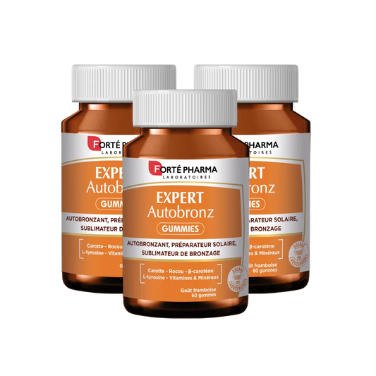 Expert Autobronz gummies lot de 3 autobronzant Forté Pharma