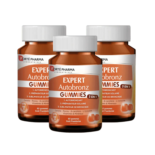 Lot de 3 Expert AutoBronz Gummies - Forté Pharma - Lot de 3 Expert AutoBronz Gummies - Default Title