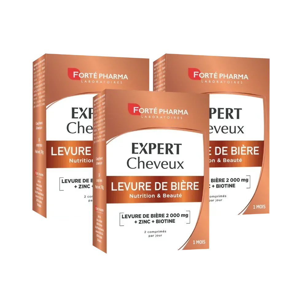 Lot de 3 Expert Levure de bière 56 comprimés - Forté Pharma - Lot de 3 Expert Levure de bière 56 comprimés - Default Title
