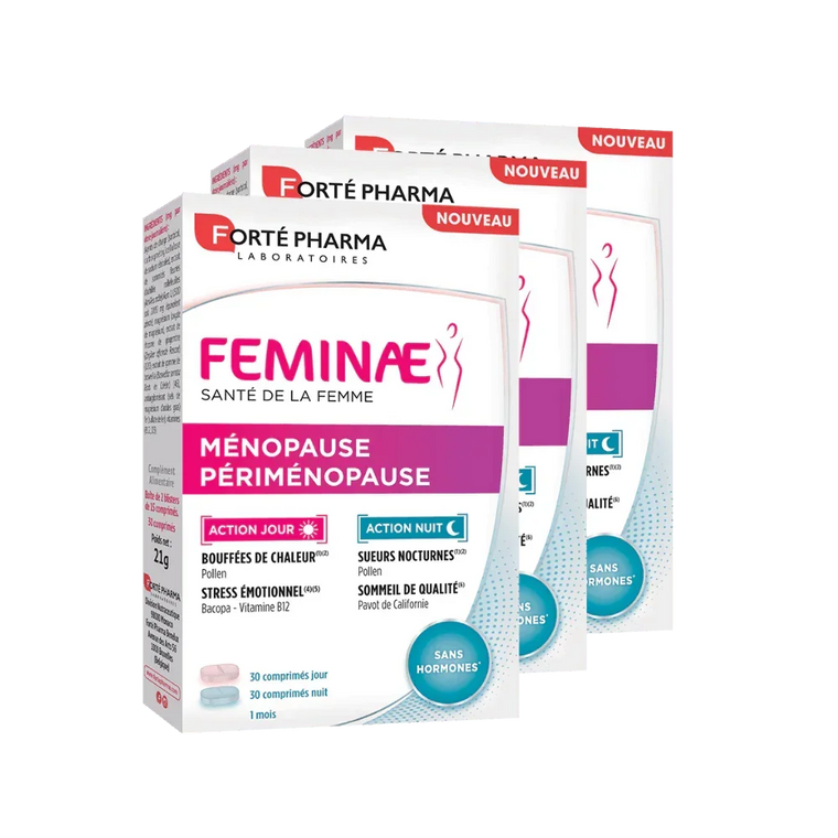 Lot de 3 Feminae Ménopause Périménopause - Forté Pharma - Lot de 3 Feminae Ménopause Périménopause - Default Title