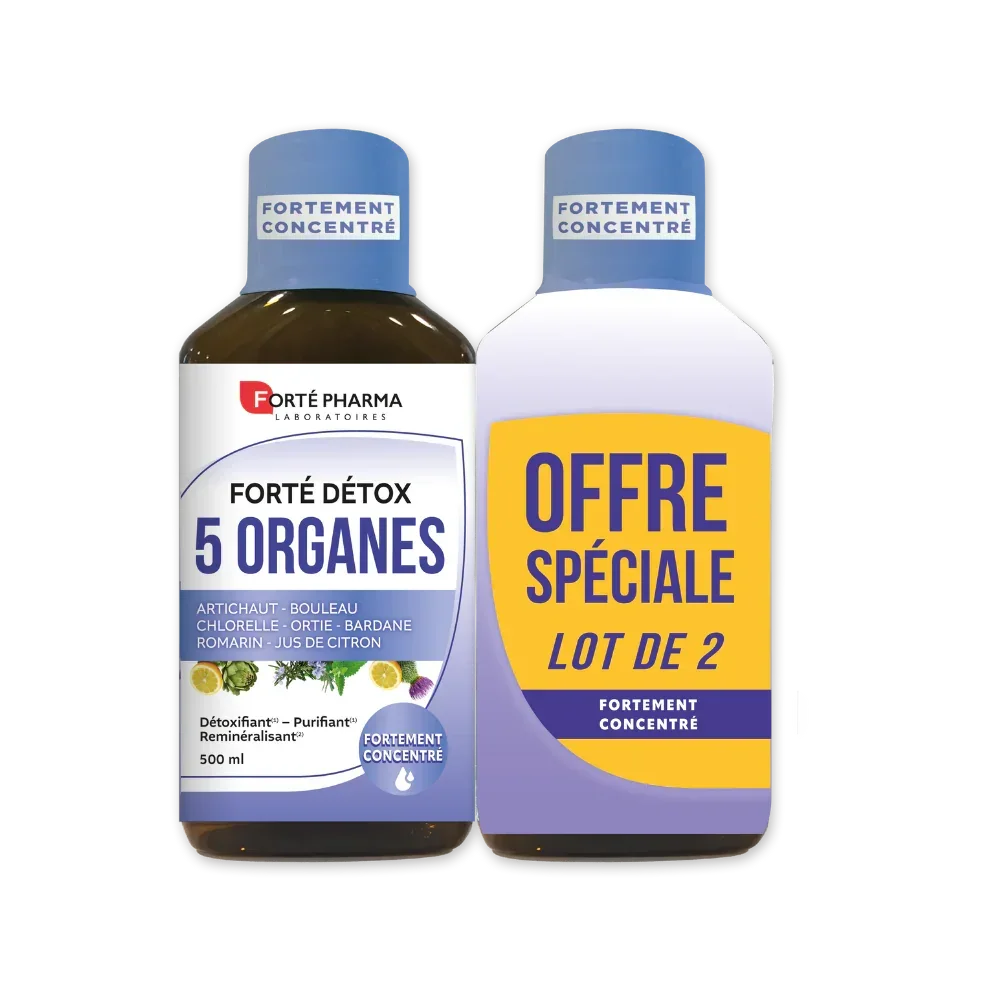 Forté Détox 5 organes - Forté Pharma - Forté Détox 5 organes - Lot de 2
