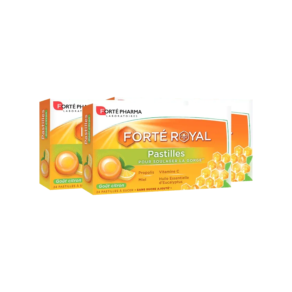 Lot de 3 Forté Royal Pastilles Citron - Forté Pharma - Lot de 3 Forté Royal Pastilles Citron - Default Title