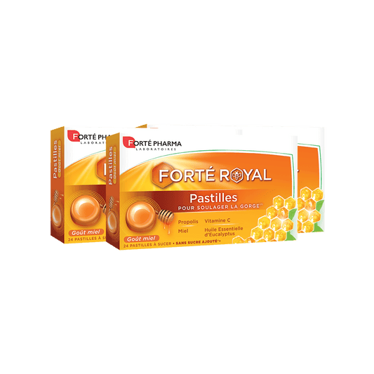 Lot de 3 Forté Royal Pastilles Miel - Forté Pharma