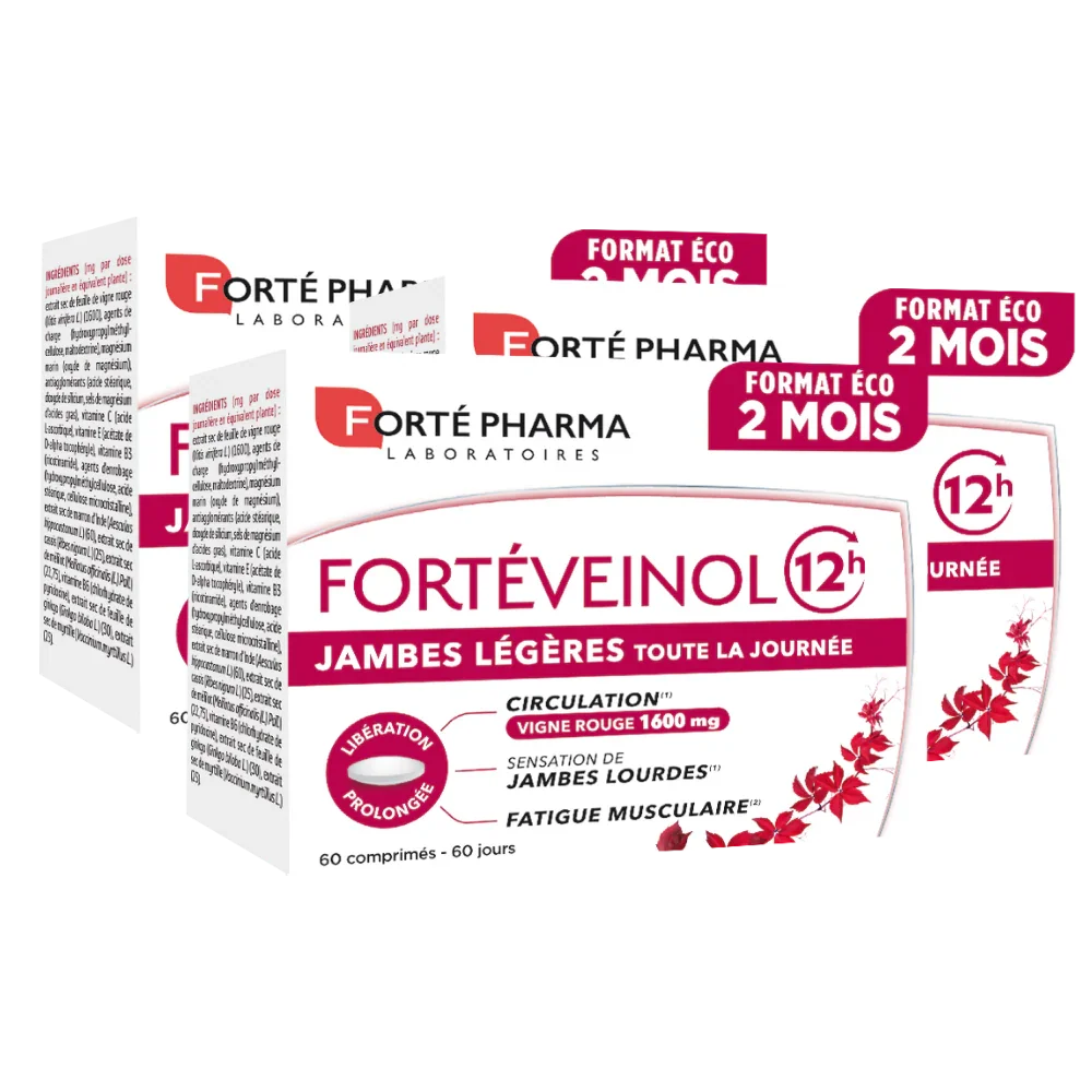 FortéVeinol 12h 2 mois lot de 3