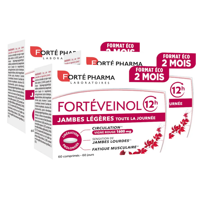 FortéVeinol 12h 2 mois lot de 3