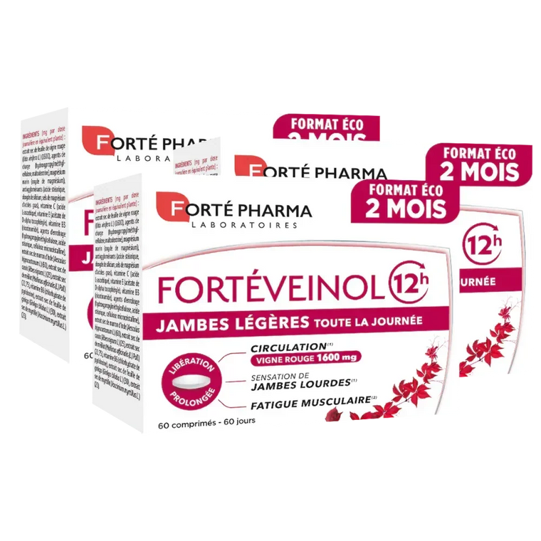 FortéVeinol 12h 2 mois lot de 3