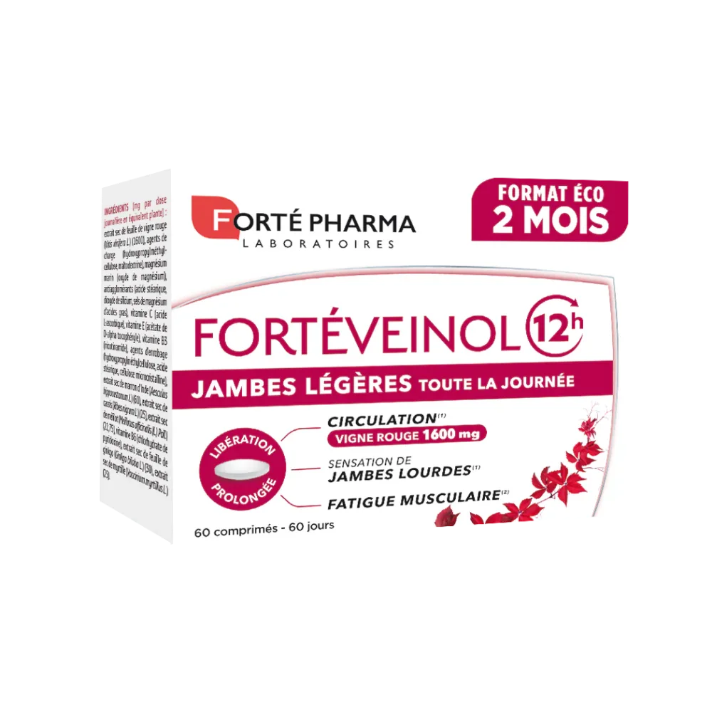 FortéVeinol 12h 60 comprimés 2 mois