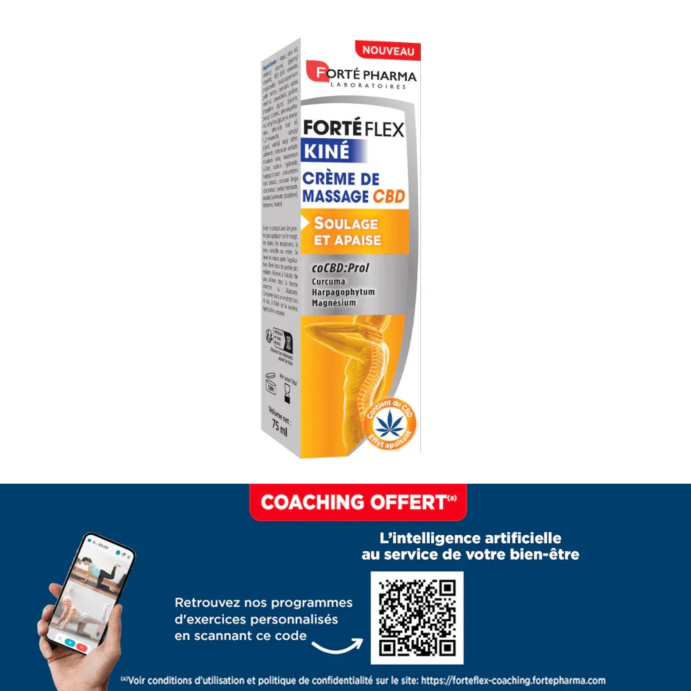 Forté Flex Kiné Crème de massage CBD - Forté Pharma - Forté Flex Kiné Crème de massage CBD - Default Title