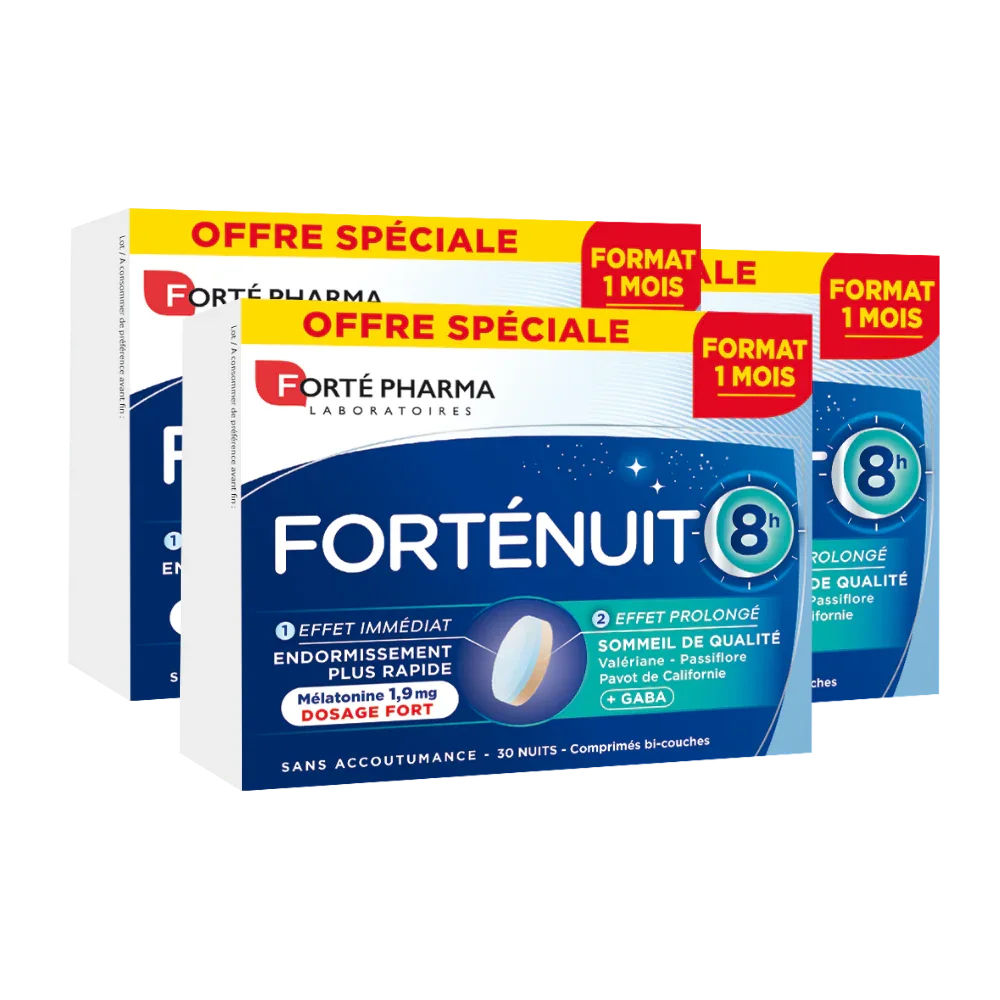 Lot de 3 FortéNuit 8h GM Forté Pharma