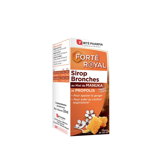 Achetez notre Sirop bronches au miel de manuka et propolis