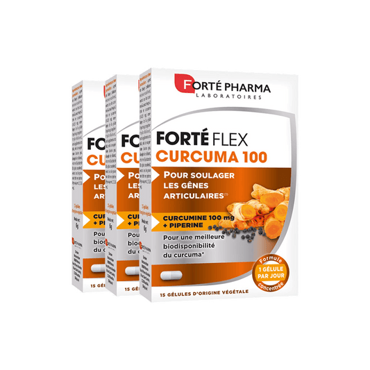 Lot de 3 Forté Flex Curcuma 100 - Forté Pharma