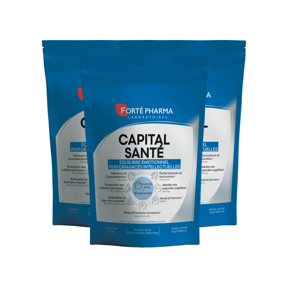 Lot de 3 Capital Santé Equilibre Emotionnel et Performances Intellectuelles