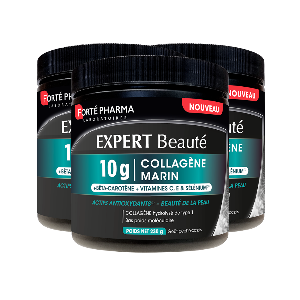 Lot de 3 Expert Beauté Collagène Marin 10g