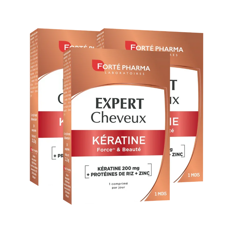 Lot de 3 Expert Cheveux Kératine