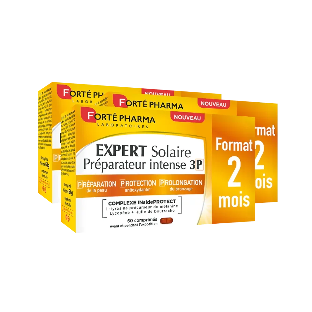 Lot de 3 Expert Solaire Préparateur Intense 3P