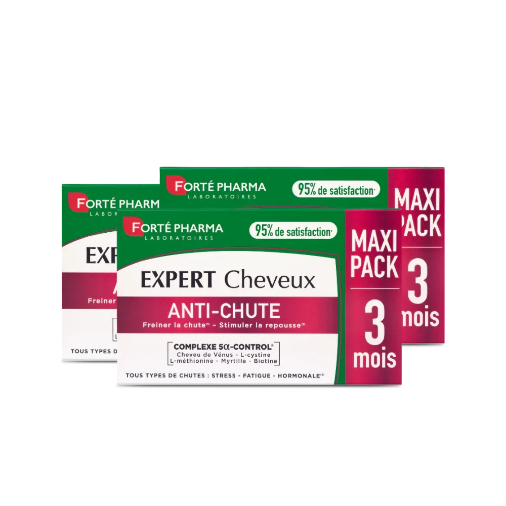 Lot de 3 Expert Anti-Chute 3 mois Forté Pharma