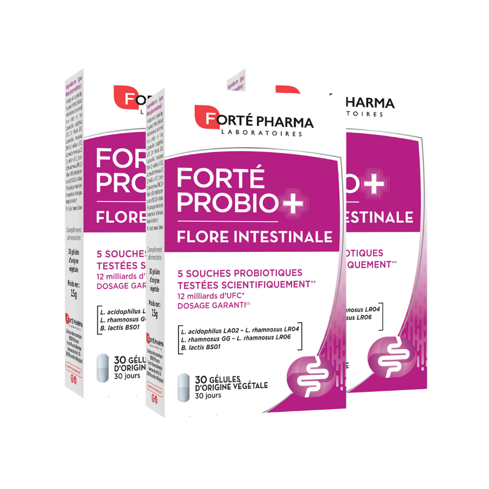 Lot de 3 FORTÉPROBIO+ Flore Intestinale