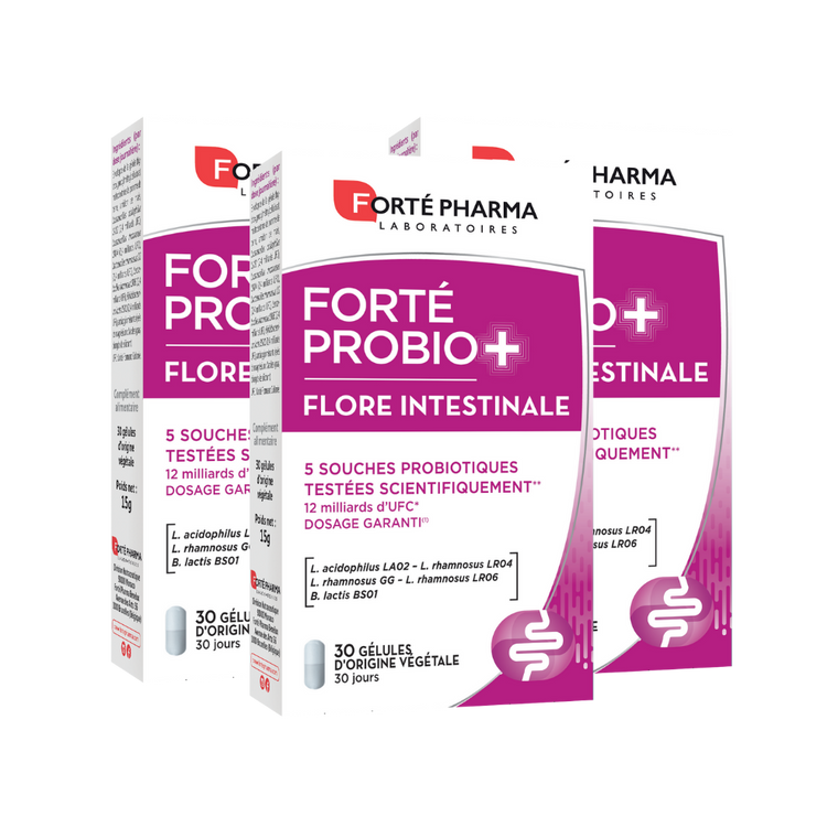 Lot de 3 FORTÉPROBIO+ Flore Intestinale