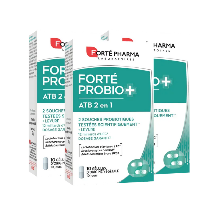 Lot de 3 FortéProbio+ ATB Forté Pharma probiotiques