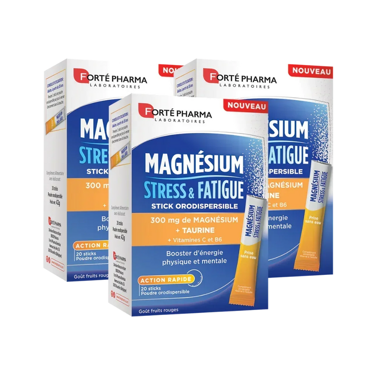 Lot de 3 Magnésium 300 Stress & Fatigue