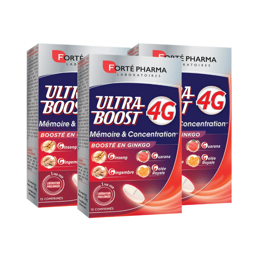 Lot de 3 UltraBoost 4G Mémoire & Concentration