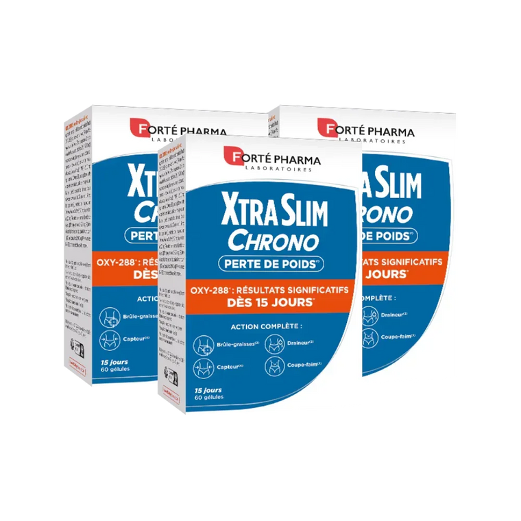 Lot de 3 XtraSlim Chrono perte de poids Forté Pharma