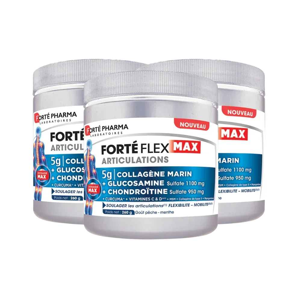 Lot de 3 Forté Flex Max Articulations Collagène Marin