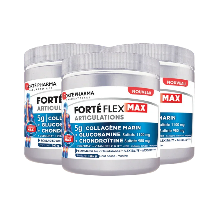 Lot de 3 Forté Flex Max Articulations Collagène Marin
