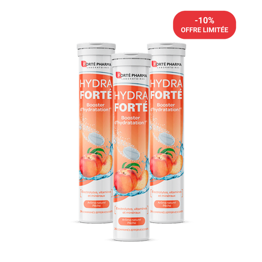 Lot de 3 Hydra Forté Pêche - Forté Pharma