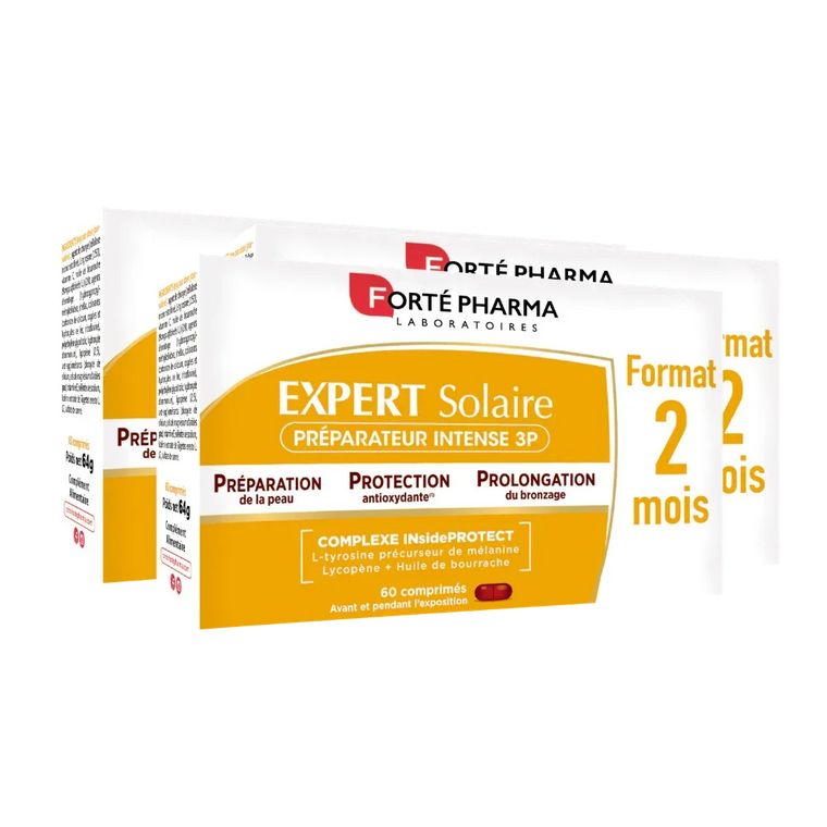 Lot de 3 expert solaire préparateur intense 3P Forté Pharma