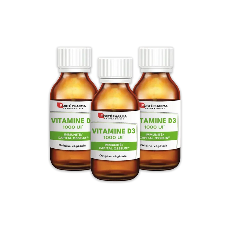 Lot de 3 Vitamine D3 Immunité Capital osseux Forté Pharma