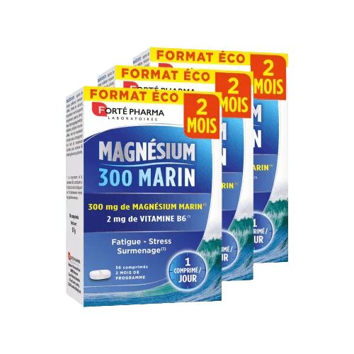 Lot de 3 Magnésium 300 Marin - Forté Pharma - Lot de 3 Magnésium 300 Marin - Default Title