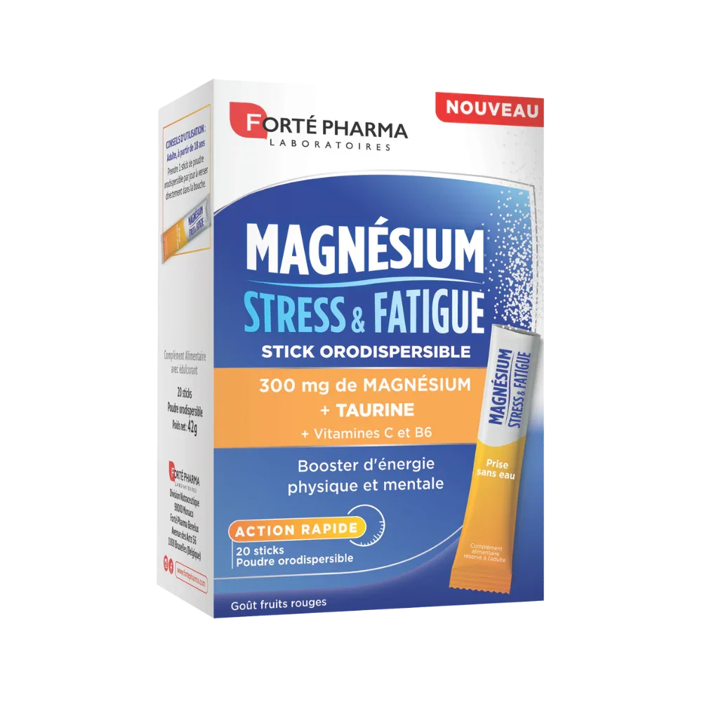 Achetez notre Magnésium stress fatigue booster d'énergie et physique mentale