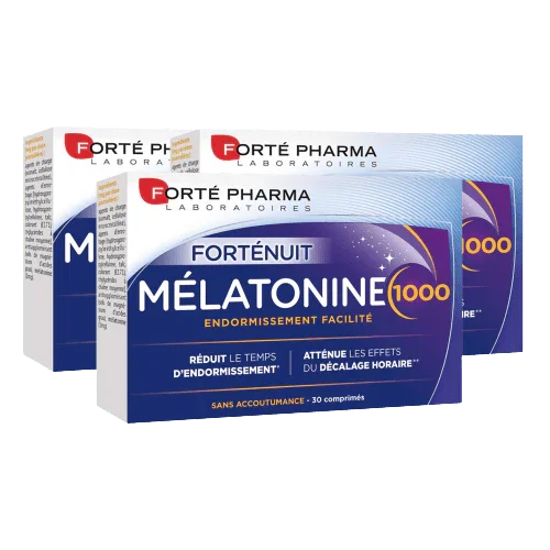 Lot de 3 Mélatonine 1000 - Forté Pharma - Lot de 3 Mélatonine 1000 - Default Title