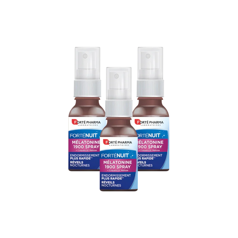 Mélatonine 1900 spray lot de 3