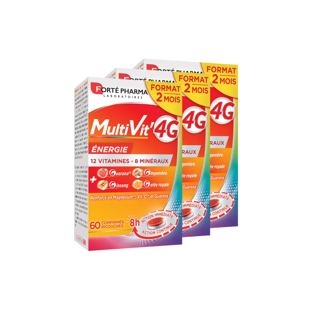 MultiVit'4G Energie lot de 3