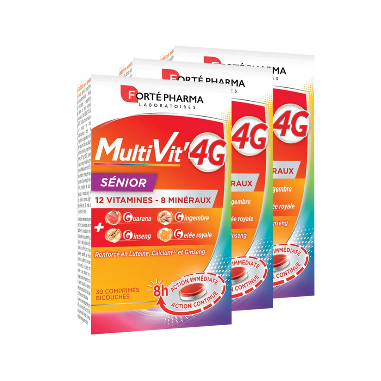 Lot de 3 MultiVit'4G Sénior - Forté Pharma - Lot de 3 MultiVit'4G Sénior - Default Title