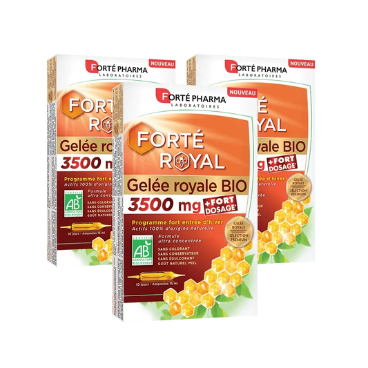 Lot de 3 Forté Royal Gelée Royale BIO 3500 mg - Forté Pharma - Lot de 3 Forté Royal Gelée Royale BIO 3500 mg - Default Title