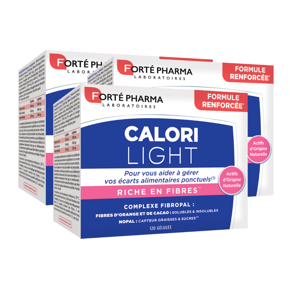Lot de 3 CaloriLight 120 gélules - Forté Pharma - Lot de 3 CaloriLight 120 gélules - Default Title
