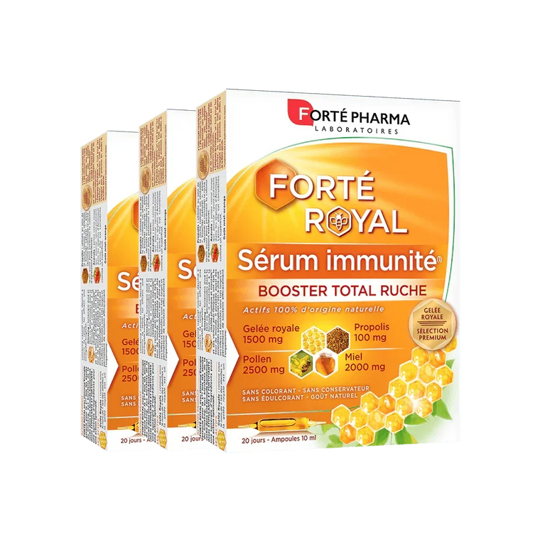 Lot de 3 Forté Royal Sérum immunité - Forté Pharma - Lot de 3 Forté Royal Sérum immunité - Default Title