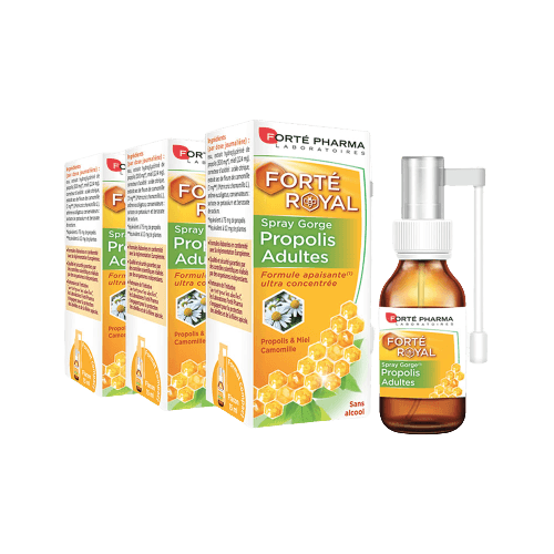 Lot de 3 Forté Royal Spray Gorge Propolis Adultes - Forté Pharma