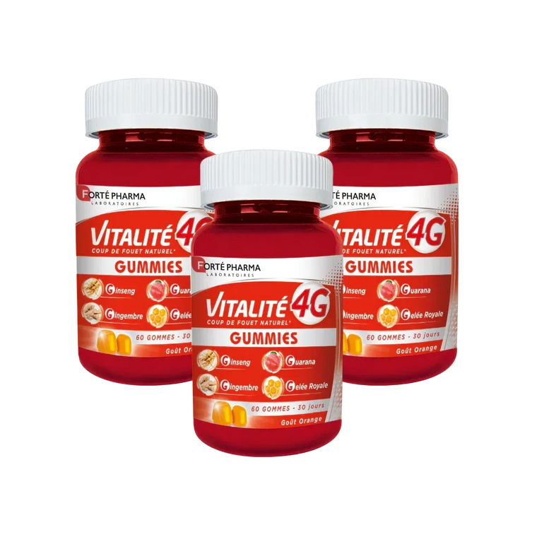 Lot de 3 Vitalité 4G Gummies - Forté Pharma - Lot de 3 Vitalité 4G Gummies - Default Title