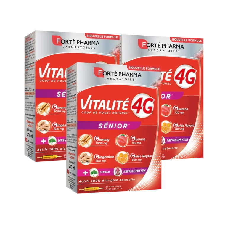 Lot de 3 Vitalité 4G Sénior - Forté Pharma - Lot de 3 Vitalité 4G Sénior - Default Title