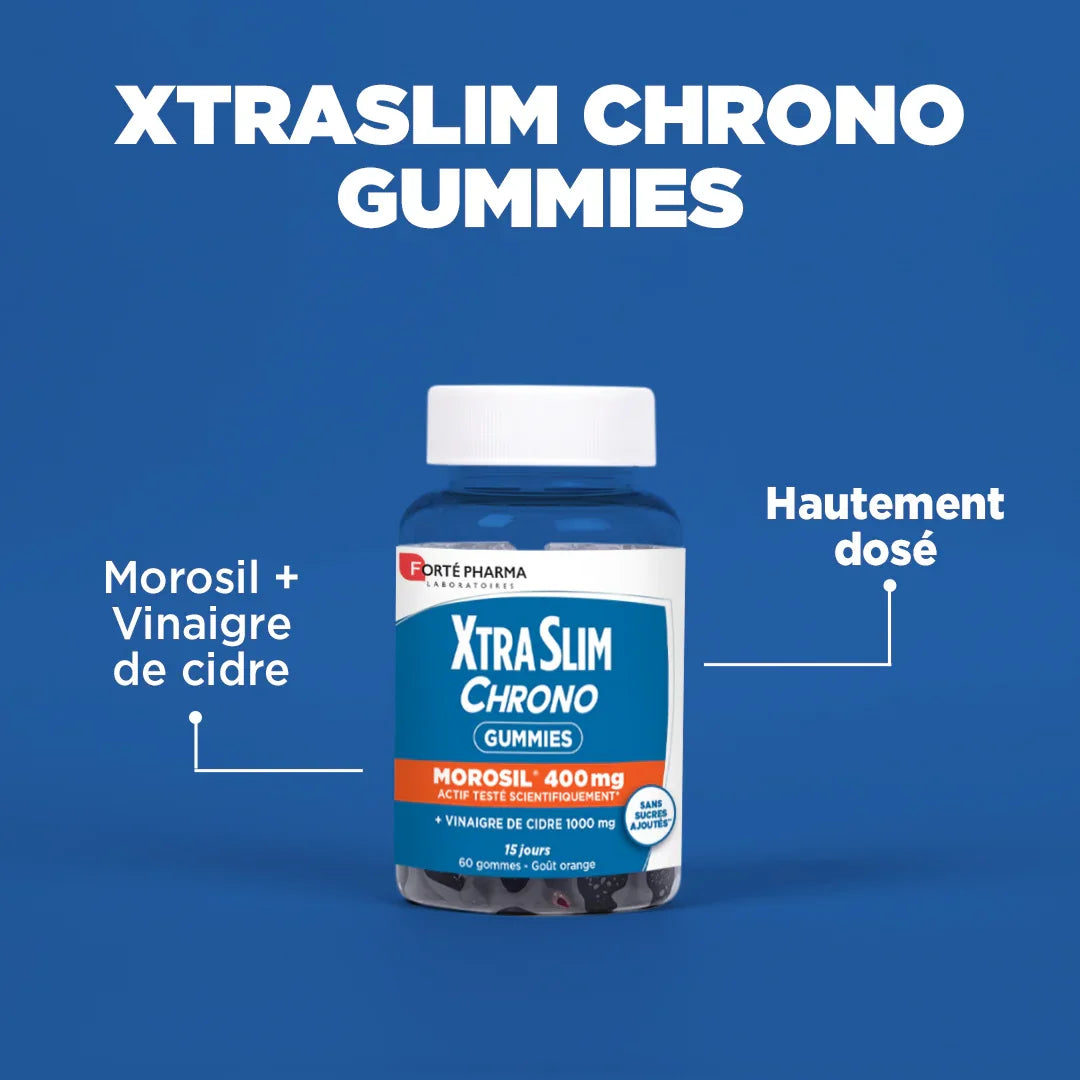 XtraSlim Chrono Gummies Attributs Forté Pharma