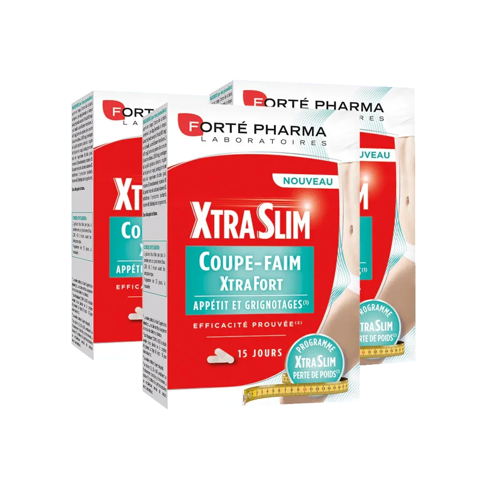 Lot de 3 XtraSlim Coupe Faim - Forté Pharma - Lot de 3 XtraSlim Coupe Faim - Default Title