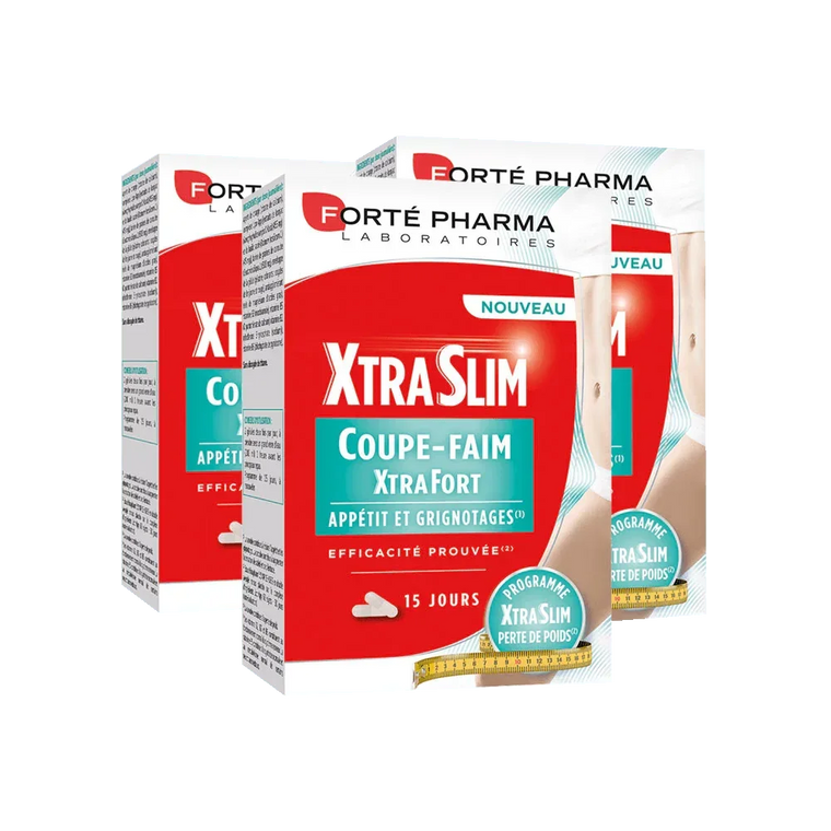 Lot de 3 XtraSlim Coupe Faim - Forté Pharma - Lot de 3 XtraSlim Coupe Faim - Default Title
