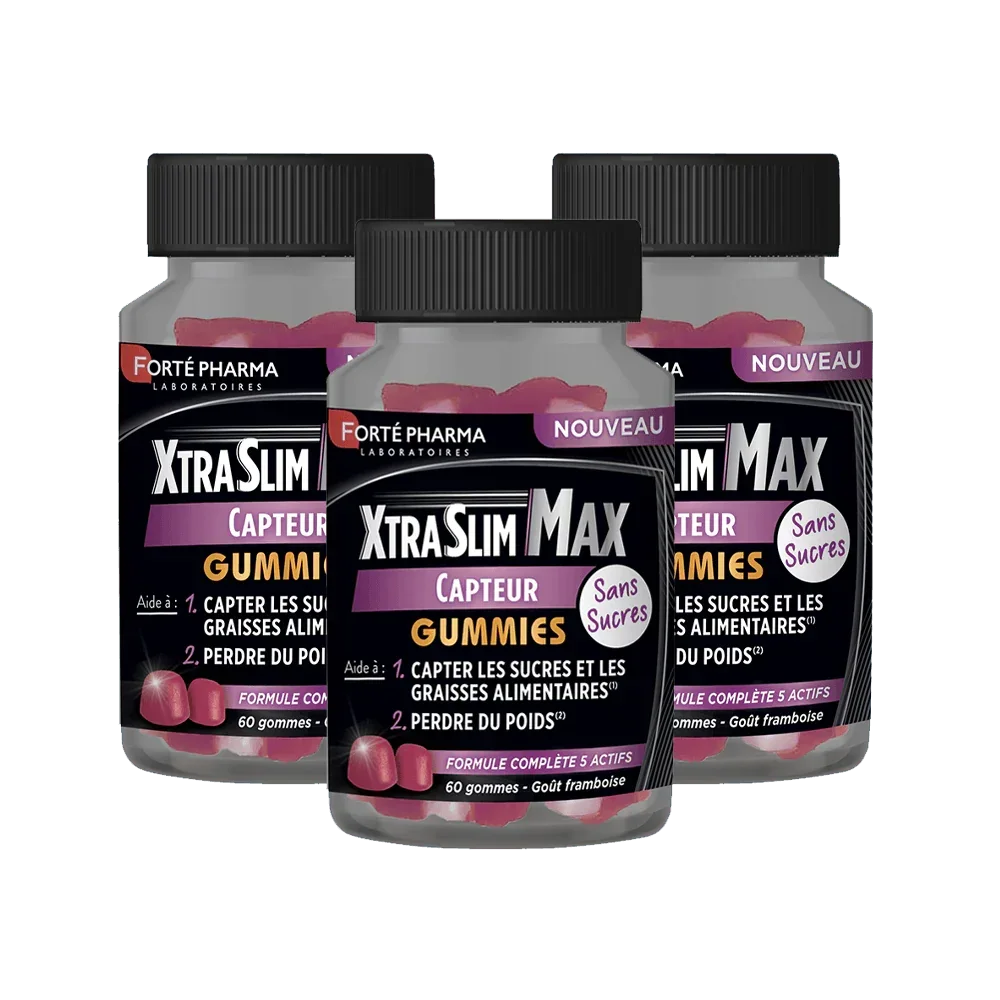 Lot de 3 XtraSlim Max Capteur Gummies - Forté Pharma - Lot de 3 XtraSlim Max Capteur Gummies - Default Title