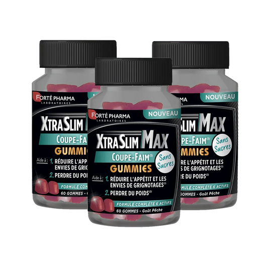 Lot de 3 XtraSlim Max Coupe-Faim Gummies - Forté Pharma - Lot de 3 XtraSlim Max Coupe-Faim Gummies - Default Title