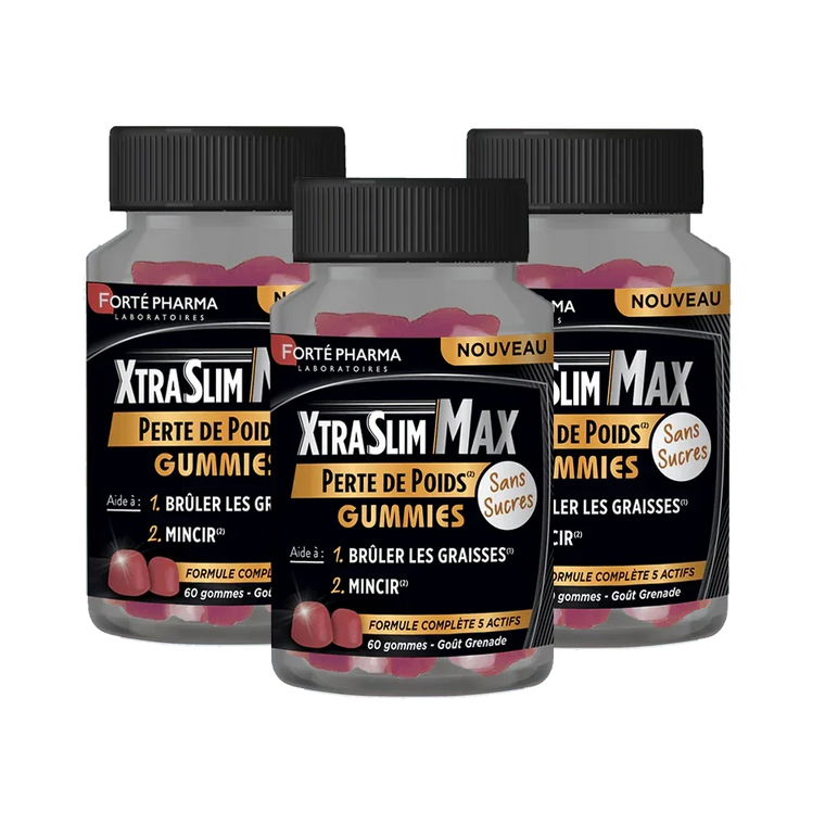 Lot de 3 XtraSlim Max Perte de poids Gummies - Forté Pharma - Lot de 3 XtraSlim Max Perte de poids Gummies - Default Title