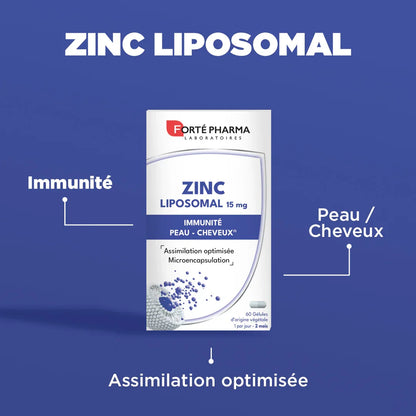 Zinc Liposomal 15mg Forté Pharma attributs